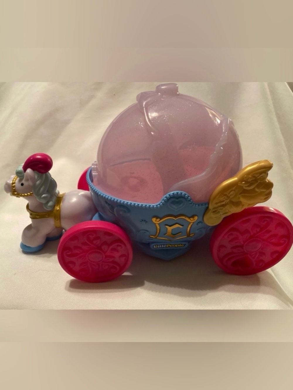 Fisher Price Little People Princess Cinderella Carriage 2015 - Picture 4 of 11